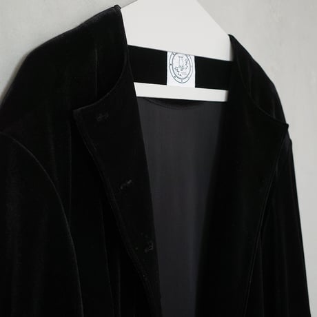 GO GO VINTAGE!  VELOUR BOLERO JACKET - onyx