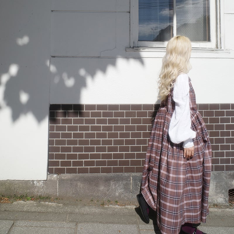 ワンピース madder madder magical sleeve check dress ON/OFF “Luna” magical sleeve check dress | madd