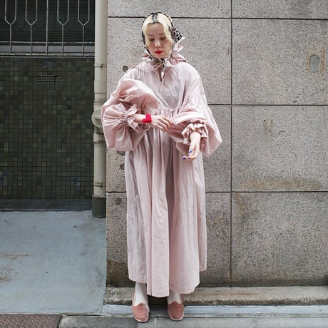 CANDY SLEEVE ANORAK？ DRESS - PINK