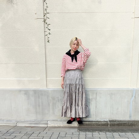 LUCKY PAISLEY DANDAN SKIRT - Moon light illusion