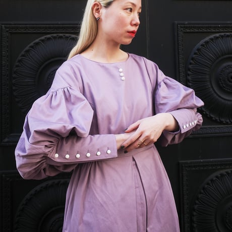 “BOUQUET” lots of little happiness DRESS - MURASAKI