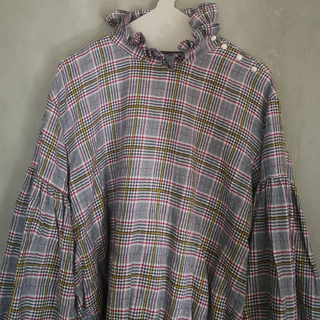 SEASON GAP LAB. check frill blouse - 01