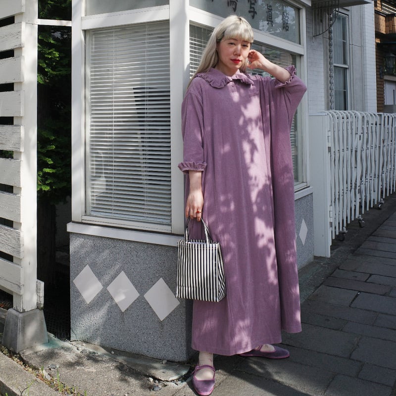 【madder madder】ティータオルチュニックドレス BATH TOWEL SET DRESS - PURPLE | madder madder