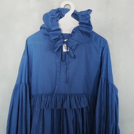 CANDY SLEEVE ANORAK？ DRESS - BLUE