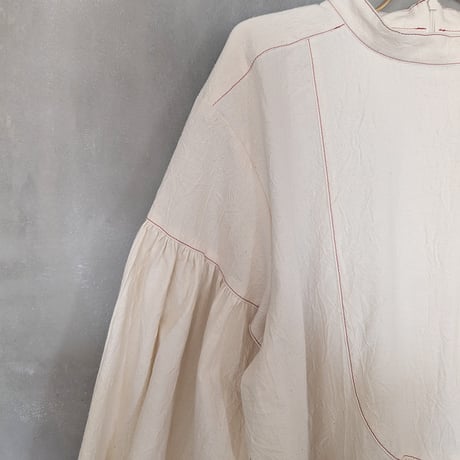 NEIGHBOR’S TEA TOWEL DRESS - OFF WHITE