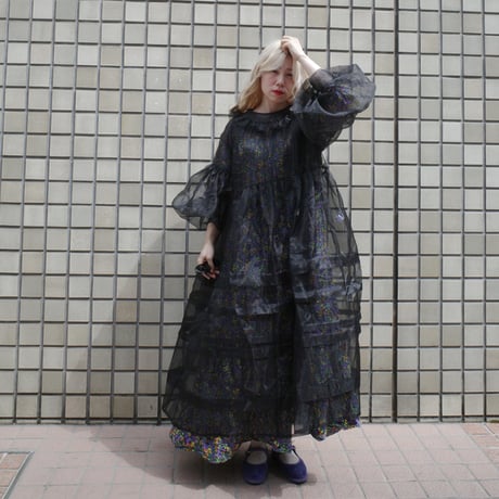 DOLL ORGANZA TUCK DRESS