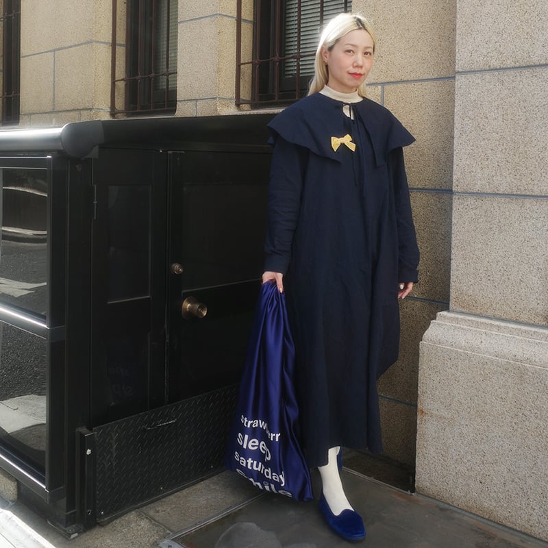 ワンピース madder madder First Quarter MOON DRESS First Quarter MOON DRESS - NAVY | madder madder