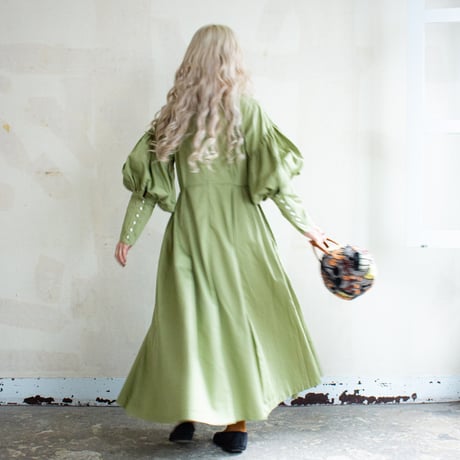 “BOUQUET” lots of little happiness DRESS - GREEN