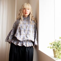 SEASON GAP LAB. check frill blouse - 01