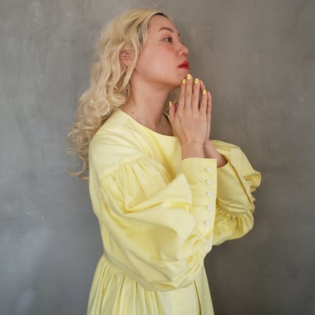 “BOUQUET” lots of little happiness DRESS - YELLOW