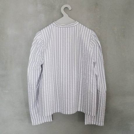 PARASOL STRIPES BLOUSE JACKET - cloudy gray