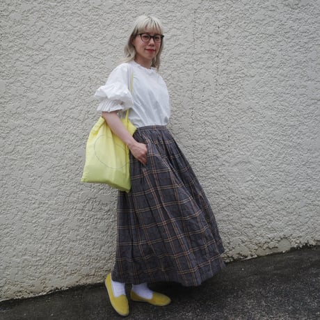 SEASON GAP LAB. check skirt-03