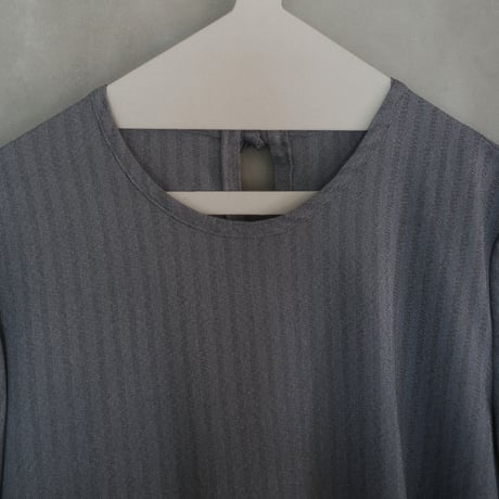 herringbone tiered dress - gray