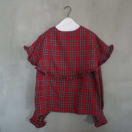 “DERA” CHECK SHELTER BLOUSE