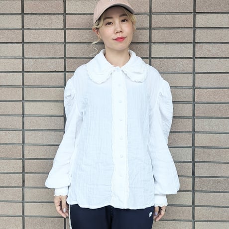 GO GO VINTAGE! BLOUSE - WHITE