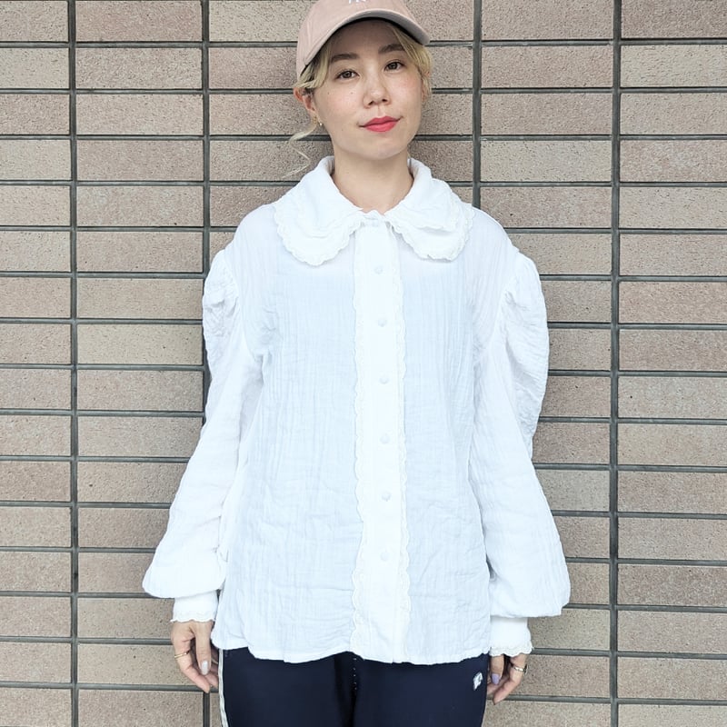GO GO VINTAGE! BLOUSE - WHITE | madder madder
