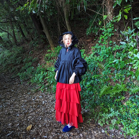 CANDY SLEEVE ANORAK - BLACK