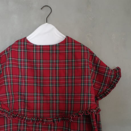 “DERA” CHECK SHELTER BLOUSE