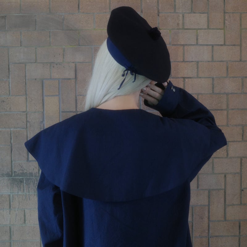 First Quarter MOON DRESS - NAVY | madder madder