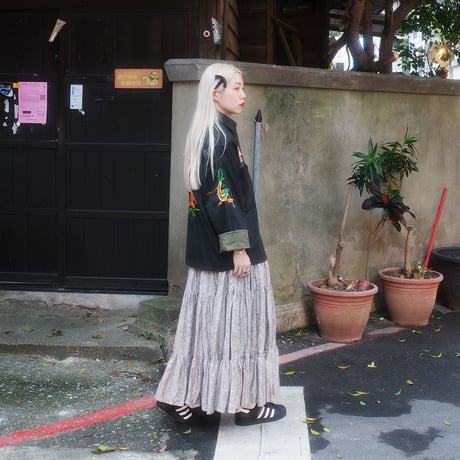LUCKY PAISLEY DANDAN SKIRT - Moon light illusion