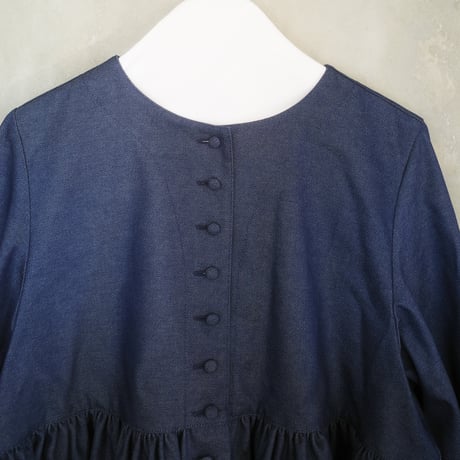 “Zephyrus” first breath  blouse jacket - navy