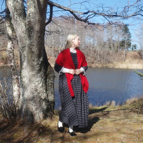 YUKI dress - windows - CHARCOAL×GRAY CHECK