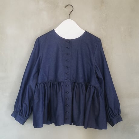 “Zephyrus” first breath  blouse jacket - navy