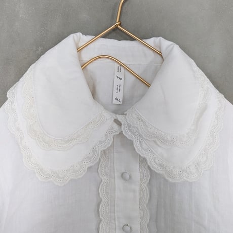 GO GO VINTAGE! BLOUSE - WHITE