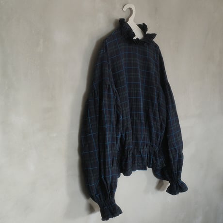 SEASON GAP LAB. check frill blouse - 02