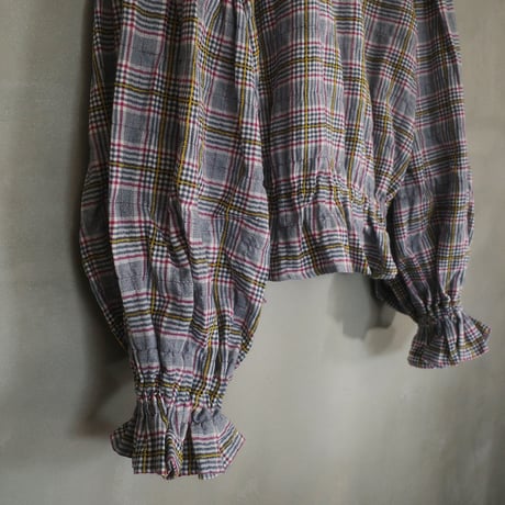 SEASON GAP LAB. check frill blouse - 01