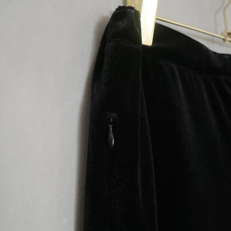 GO GO VINTAGE!  VELOUR PANTS  - onyx
