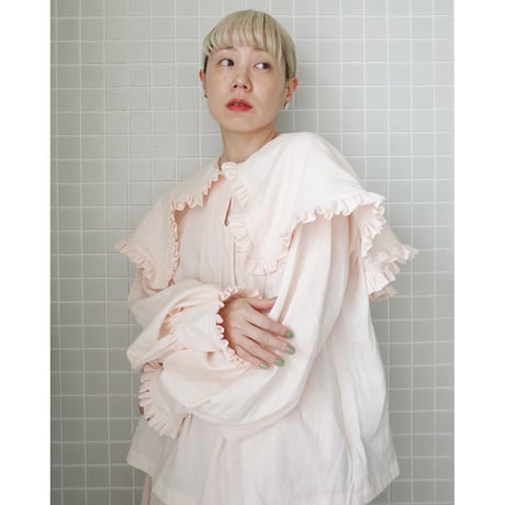 【4/6〜再予約販売】 SHELTER BLOUSE - pink