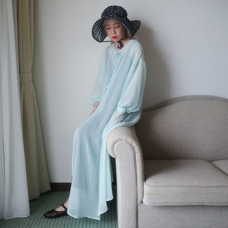 TEA BREAK” 2WAY GOWN DRESS - mizuiro | madder