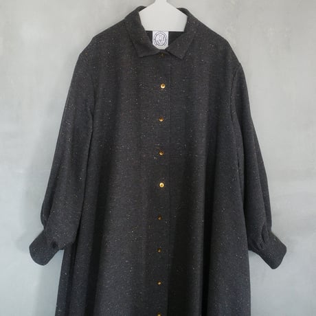 BIG BAAANG! WOOL COTTON  COAT DRESS