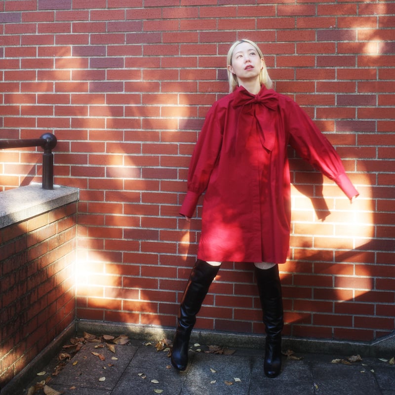 【新品未使用】maddermadder MM DEPARTMENT DRESS MM DEPARTMENT STORE UNIFORM MINI DRESS - groun