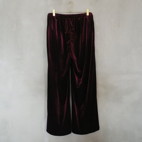 GO GO VINTAGE!  VELOUR PANTS  - garnet