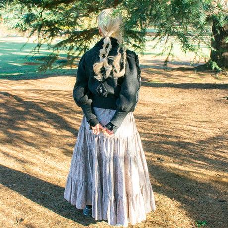 LUCKY PAISLEY DANDAN SKIRT - Moon light illusion