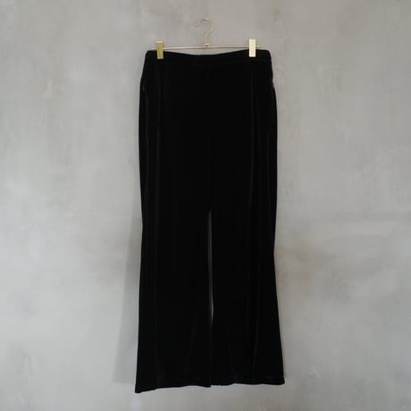 GO GO VINTAGE!  VELOUR PANTS  - onyx