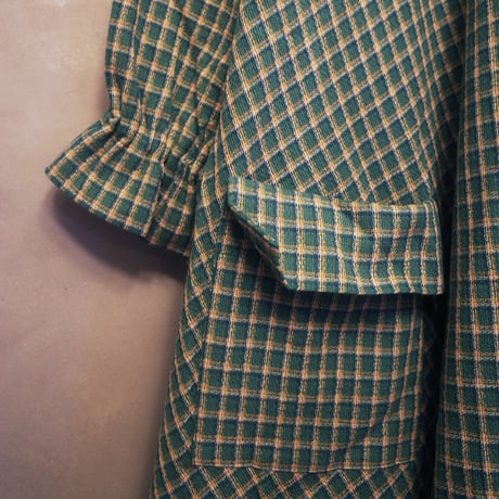 ON/OFF CHECK 182 DRESS - GREEN SMOOTHIE