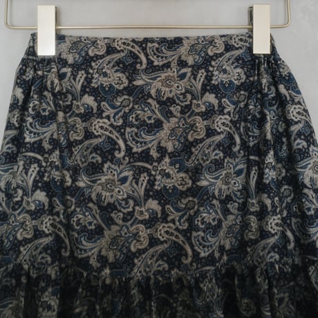 LUCKY PAISLEY DANDAN SKIRT -Moon light river