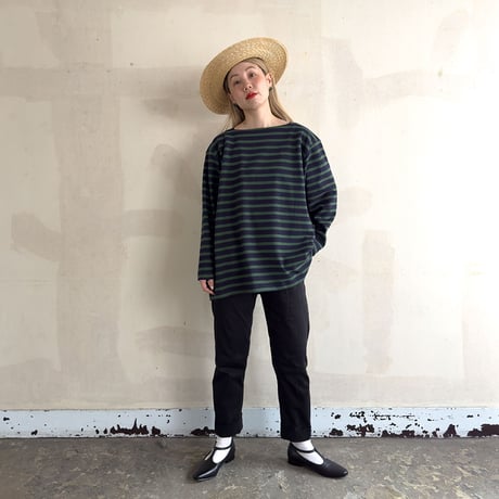 grandpappy's basque shirt - green & navy