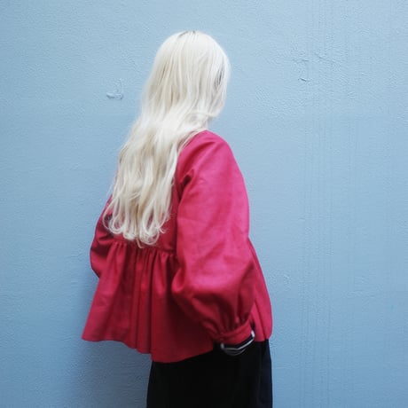 “Zephyrus” first breath  blouse jacket - red