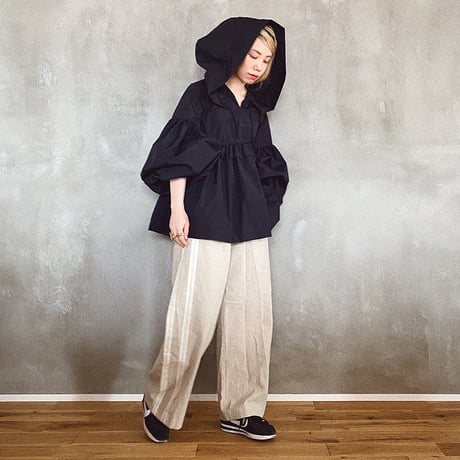 CANDY SLEEVE ANORAK - BLACK