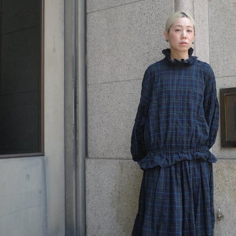 SEASON GAP LAB. check frill blouse - 02