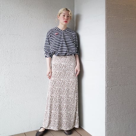 182 sailor collar border tops - calm navy