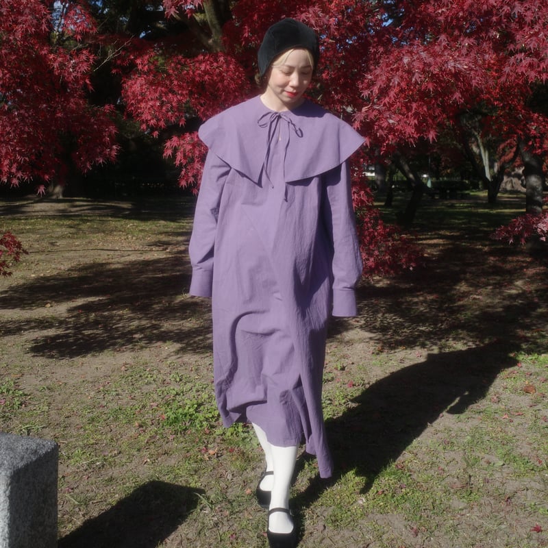ワンピース madder madder First Quarter MOON DRESS First Quarter MOON DRESS - PURPLE | madder madder