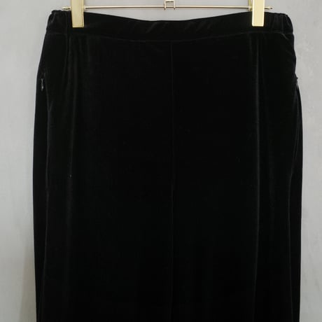 GO GO VINTAGE!  VELOUR PANTS  - onyx