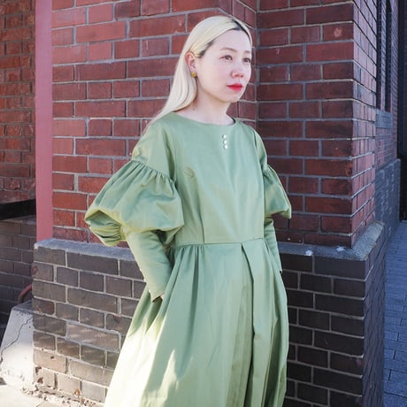 “BOUQUET” lots of little happiness DRESS - GREEN