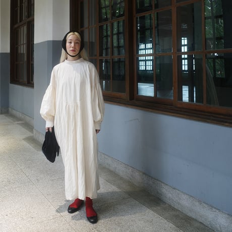 NEIGHBOR’S TEA TOWEL DRESS - OFF WHITE