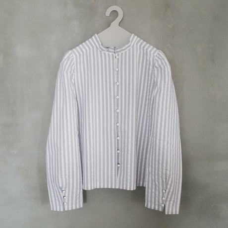 PARASOL STRIPES BLOUSE JACKET - cloudy gray